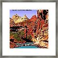 Capitol Reef National Park Vintage Poster Framed Print