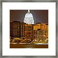 Capitol - Madison - Wisconsin Framed Print