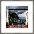 Capri Rainy Belvedere Framed Print