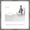 Captain Ahab Finds A Small Whale Framed Print