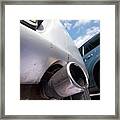Car Exhaust Pipe Framed Print