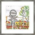 Carneys Hamburgers And Hot Dogs In Studio City, California Framed Print