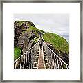 Carrick-a-rede Rope Bridge, Co. Antrim Framed Print