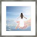 Carried By God's Hand Framed Print