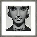 Cartier Jewelry On A Mannequin Framed Print