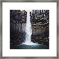 #cascadas #water #waterfalls #iceland Framed Print