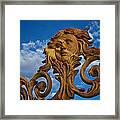 Cast Iron Maiden Of The Sky Framed Print