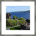 Castle Ruins On Loch Ness Framed Print
