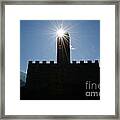 Castle With Sun Framed Print