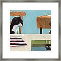 Cat And Bunny Framed Print