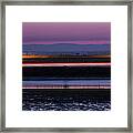 Catalina Bolsa Chica Pch Light Trails And The Wetlands By Denise Dube Framed Print