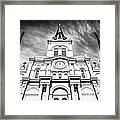 Cathedral-basilica Of St. Louis In New Orleans Framed Print
