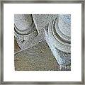 Cathedral Pillar Carvings Framed Print