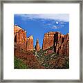 Cathedral Rock Moon Rise Color Framed Print