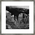 Cathedral Rock Moon Rise Framed Print