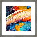 Fantasies In Space Series Painting. Celestial Vibrations. Framed Print