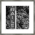 Trailer Park Campground Sign Framed Print