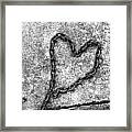 Chained Heart Framed Print
