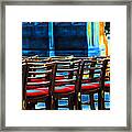 Chairs In Church Framed Print