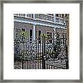 Charleston Fence Framed Print