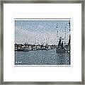 Charleston Shrimp Boats Framed Print