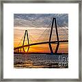 Charleston Sun Setting Framed Print
