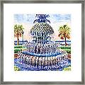 Charleston's Pineapple Fountain Framed Print
