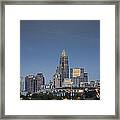 Charlotte Skyline - Clear Evening Framed Print