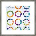 Charts Infographic Template Graphs Framed Print