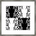 Checkered Cat Framed Print