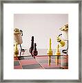 Checkmate Mallow Framed Print