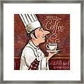 Chef Smell The Coffee Framed Print