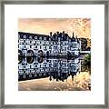 Chenonceau Sunset Framed Print