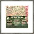 Cherry Blossom Bridge Framed Print