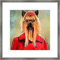 Chic Yorkshire Terrier Framed Print