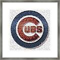 Chicago Cubs Mosaic Framed Print