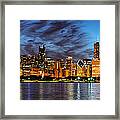 Chicago Evening Reflections Framed Print