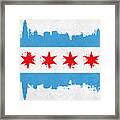 Chicago Flag Framed Print