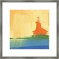 Chicago Harbor Light 6 Of 100 Framed Print