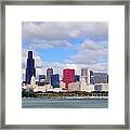 Chicago Skyline Over Lake Michigan Framed Print