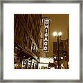 Chicago Theatre Framed Print