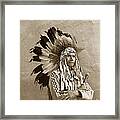 Chief Red Eagle Carmel California Circa 1940 Framed Print