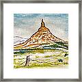 Chimney Rock Framed Print