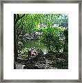 China Garden Framed Print