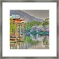 China Lake House Framed Print