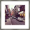 Chinatown Stroll Framed Print