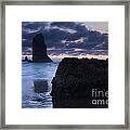Chiseled By The Sea Framed Print
