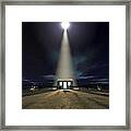 Chistmas Stable In Bethlehem Framed Print