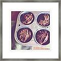 Chocolate Chip Coconut Muffins Framed Print
