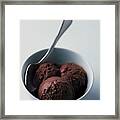 Chocolate Gelato Framed Print